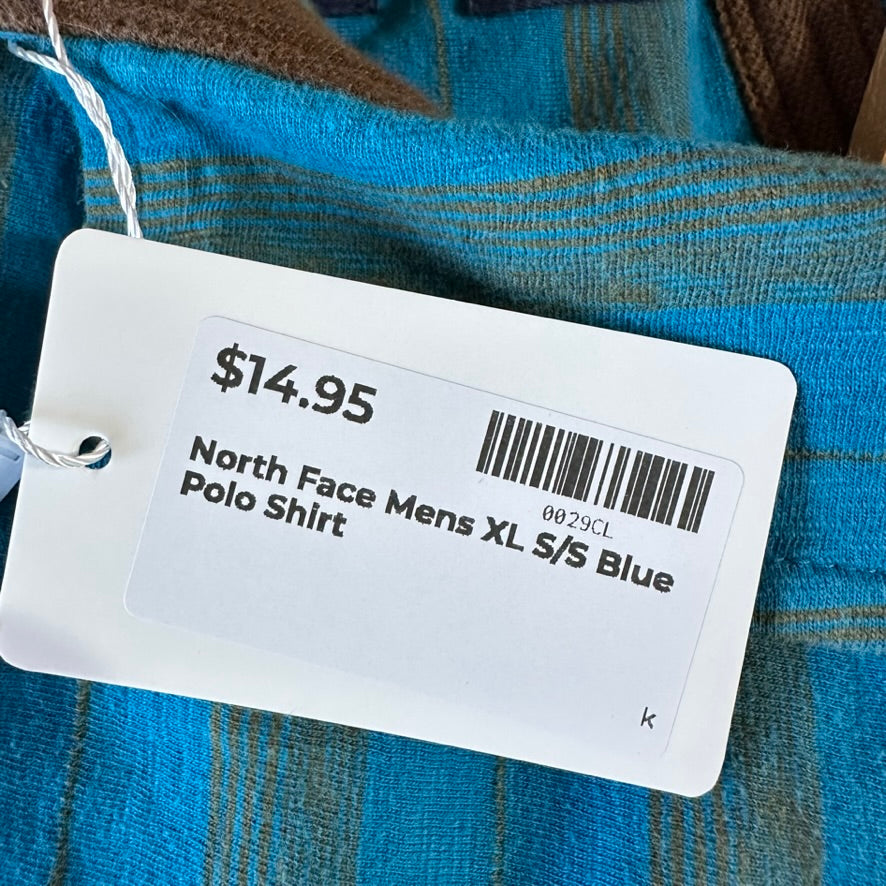 North Face Mens XL Blue Polo