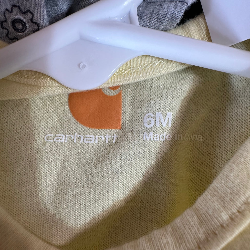 Carhartt Girls 6M Syellow onsie