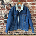Levi's Jean Jacket Sherpa Lined Trucker Style Blue Denim Mens size XL Classic