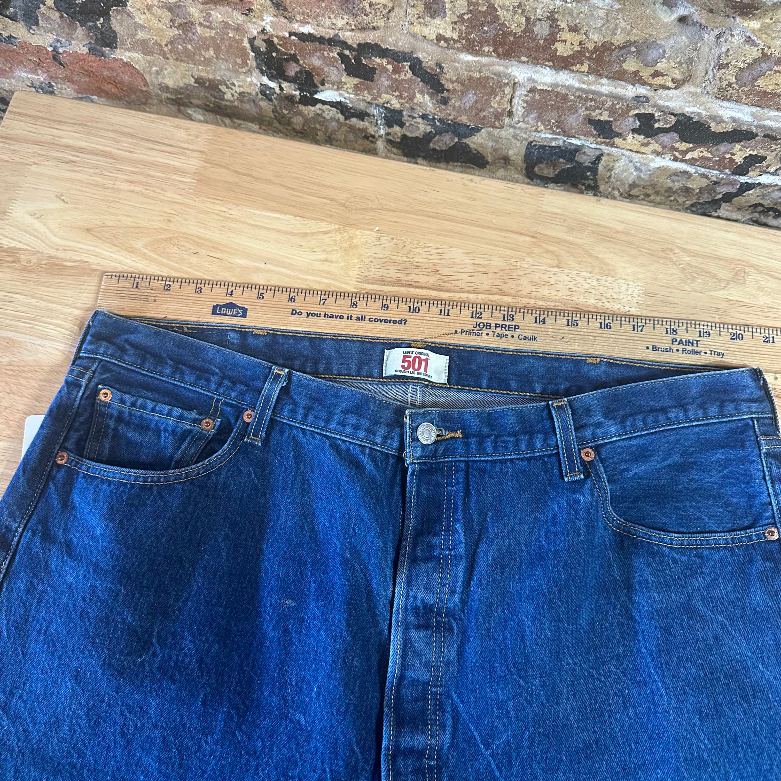 Levi's 501 Mens 44x30 Blue Jeans
