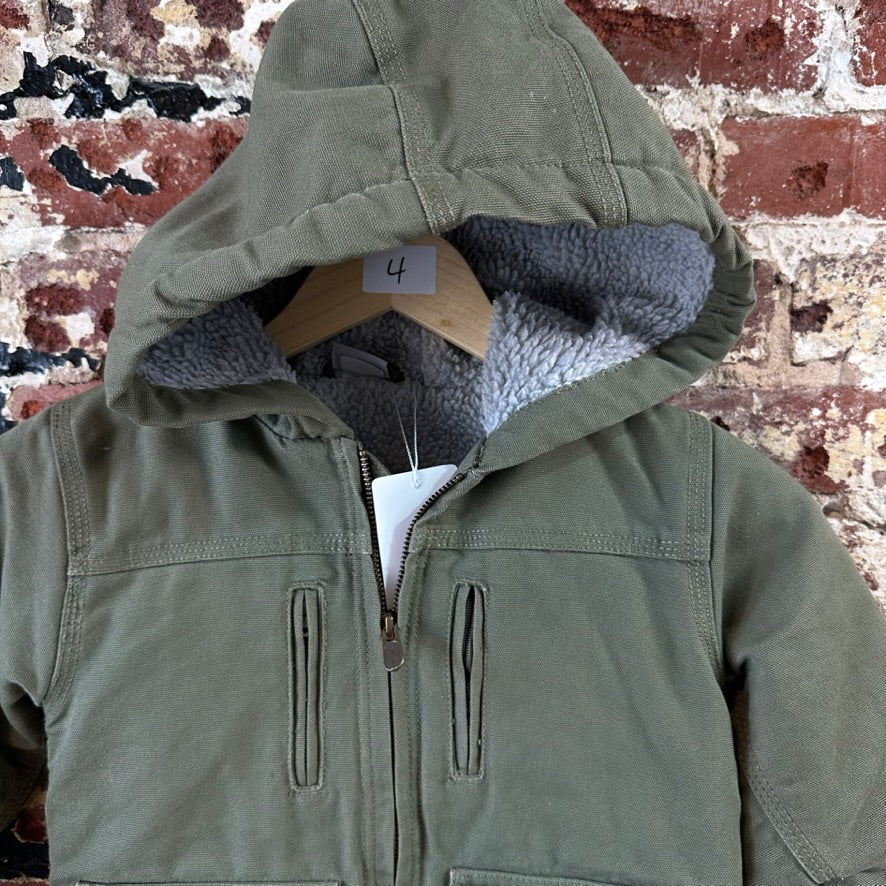 Carhartt Toddler 4 Green Hooded Jacket