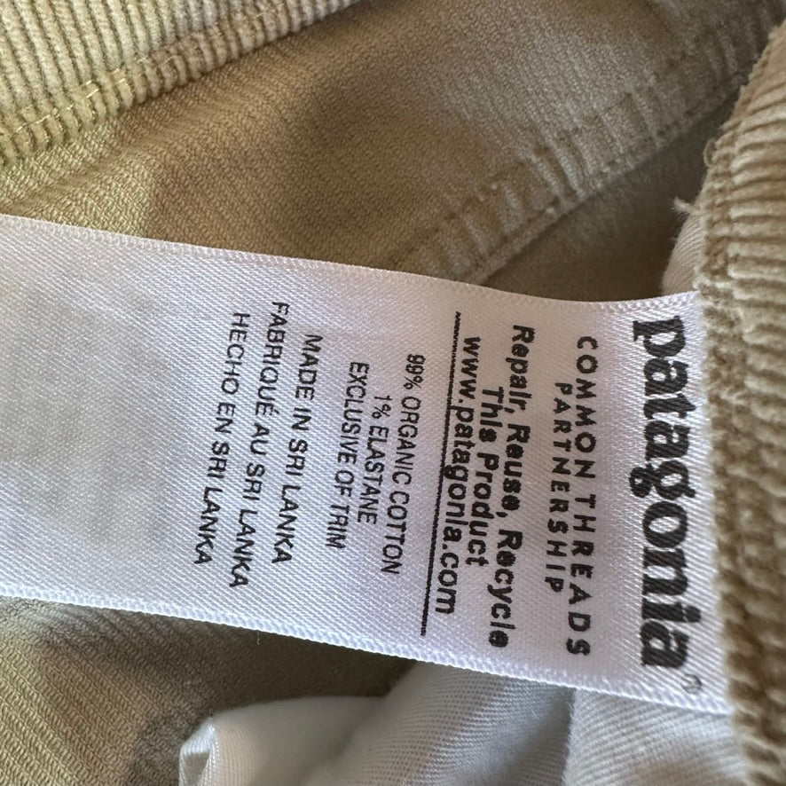 Patagonia Corduroy Pants Womens 28 Tan Khaki Travel 31x31"