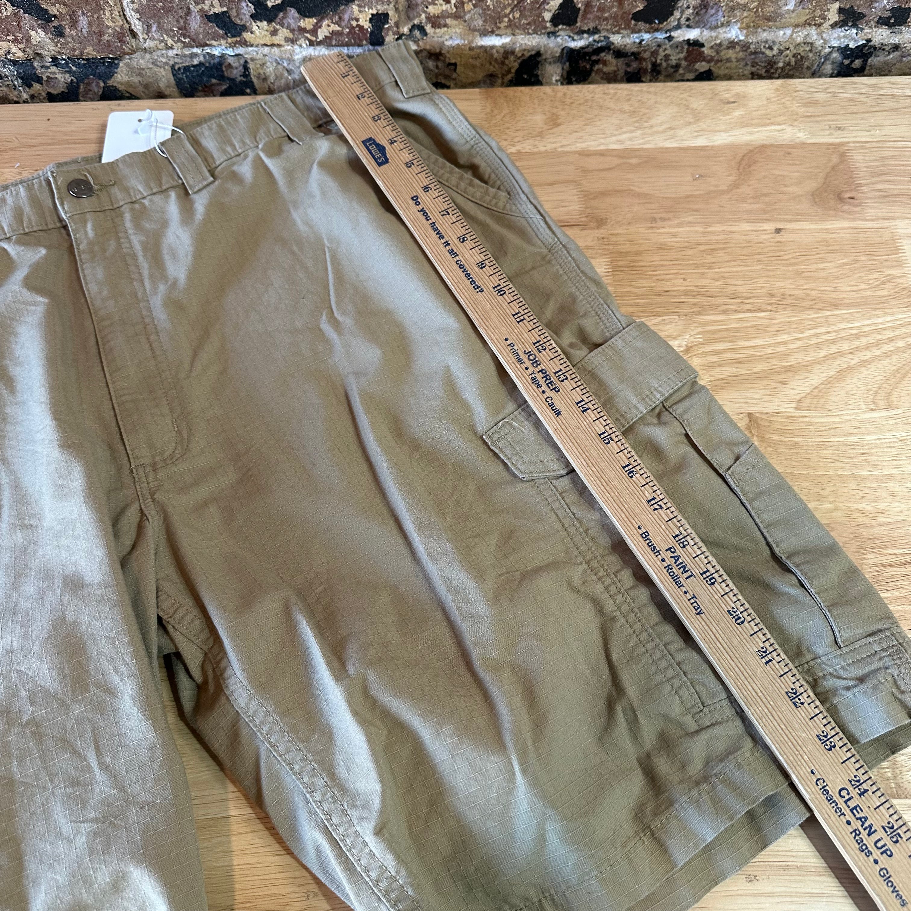 Carhartt Force Ripstop Cargo Shorts Mens 46 Tan Relaxed fit workwear
