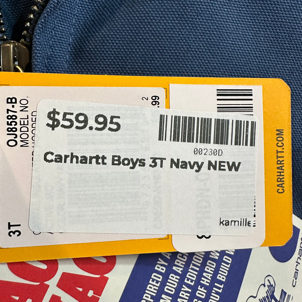 Carhartt Boys 3T Blue Jacket NEW