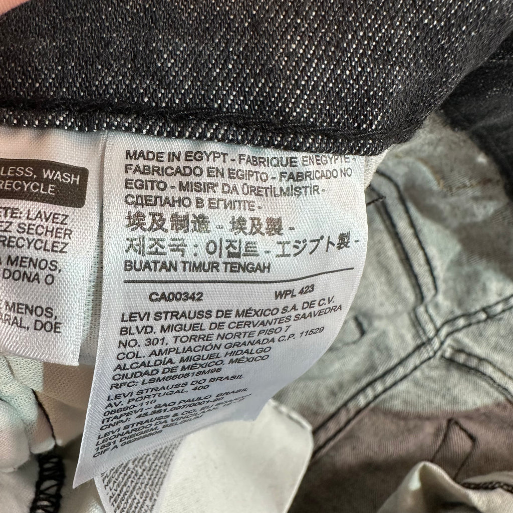 Levis 510 Mens 33x32 Black Jeans