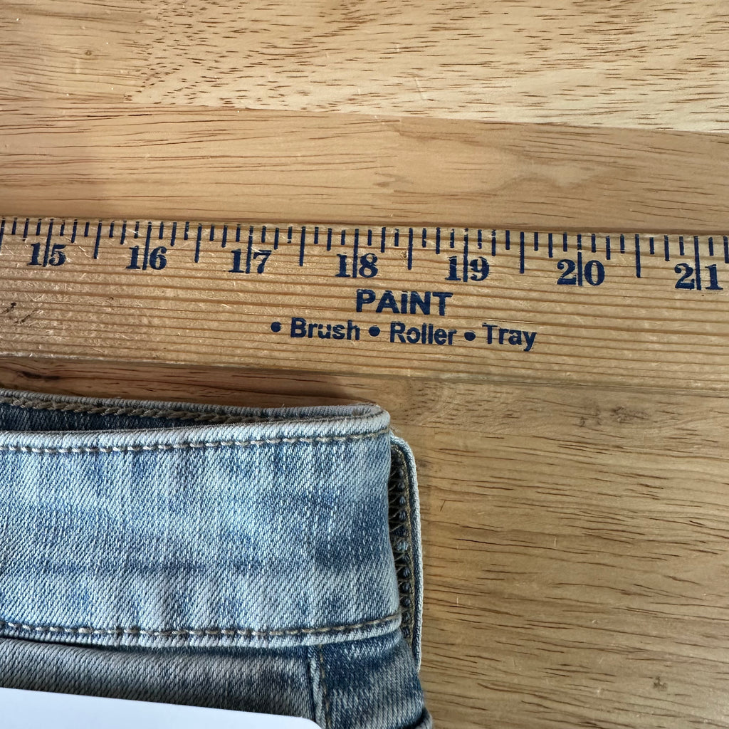 Torrid Sz 14 High Rise Perfect 7" Shorts Blue Vintage Stretch NWT 37x6.5"