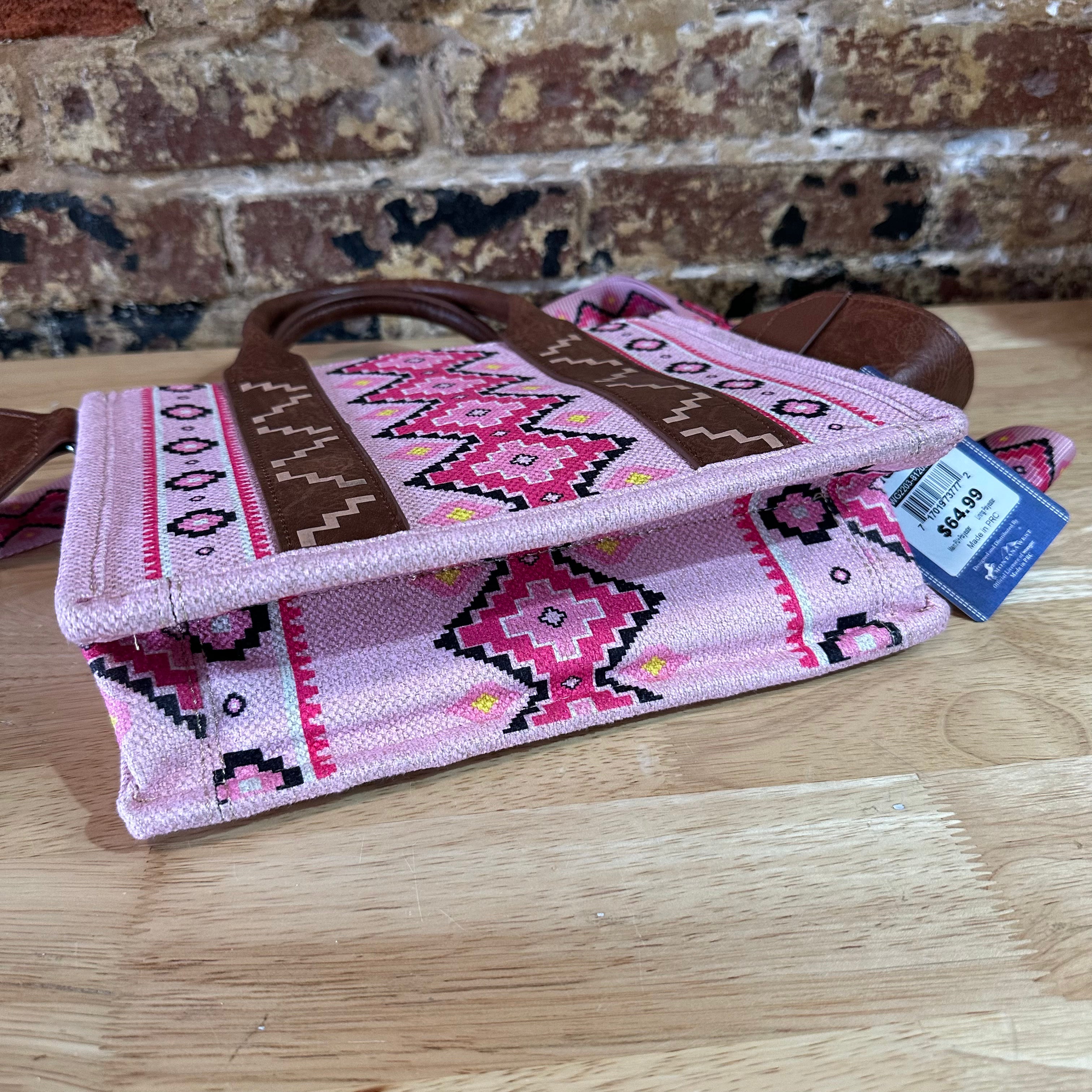 Wrangler Western Pink Aztec Handbag NEW