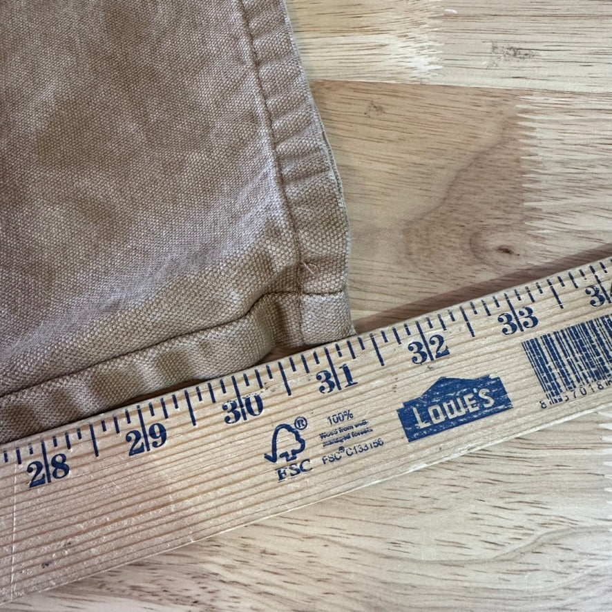 Dickies Mens 30x32 Duck Canvas Carpenter Brown Utility Pants Grunge Work