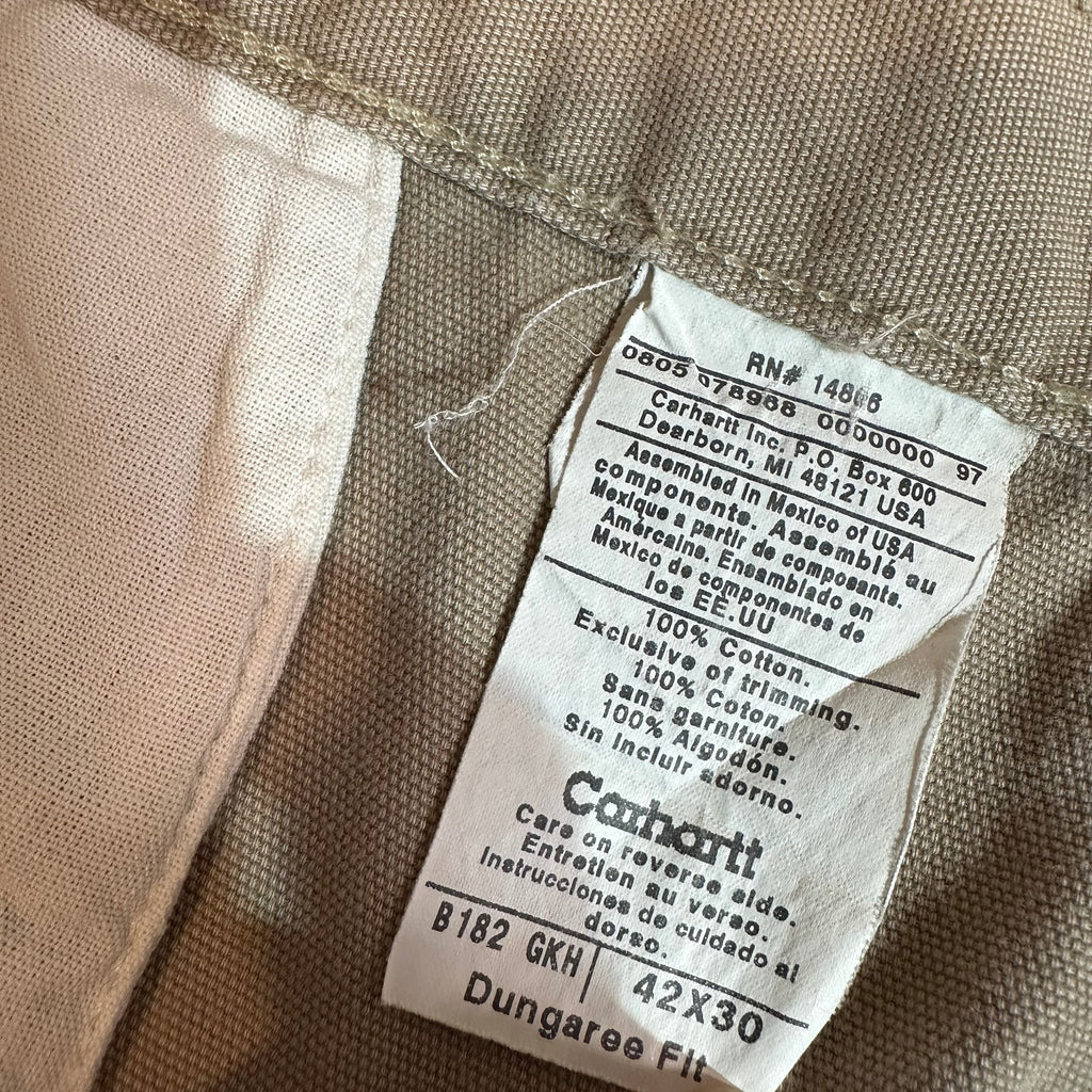 Carhartt Mens 42x30 Tan Cargo Pants