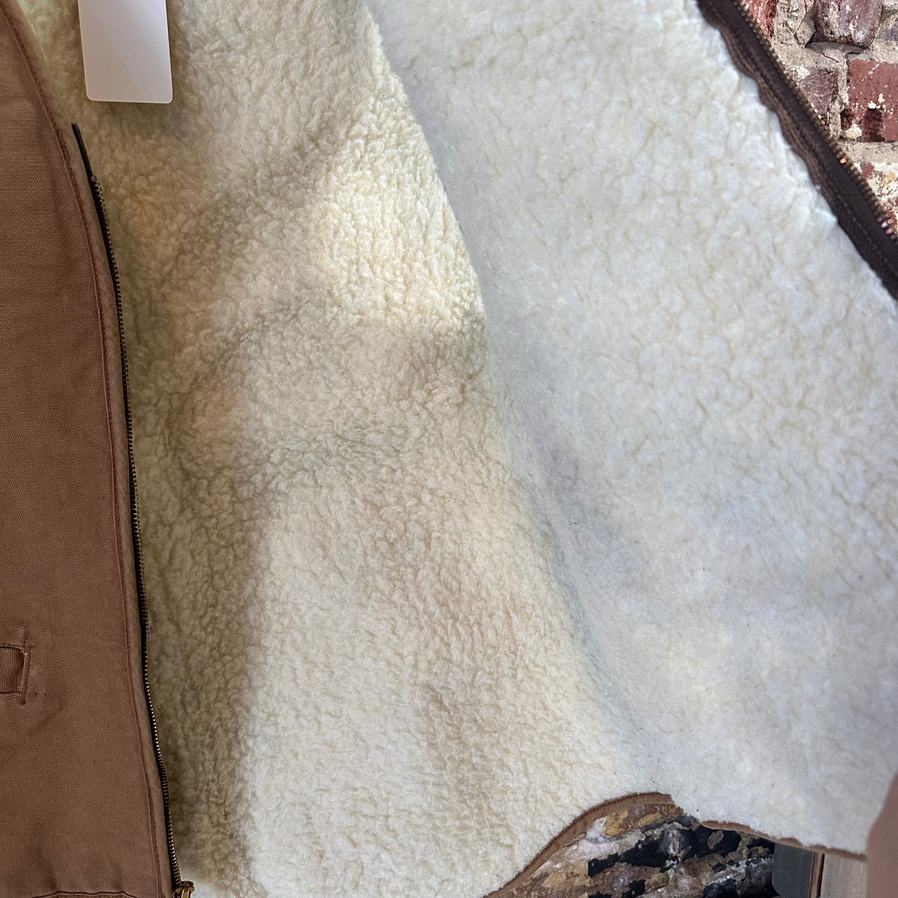 VTG Carhartt Brown Sherpa Men's XL Tall Vest