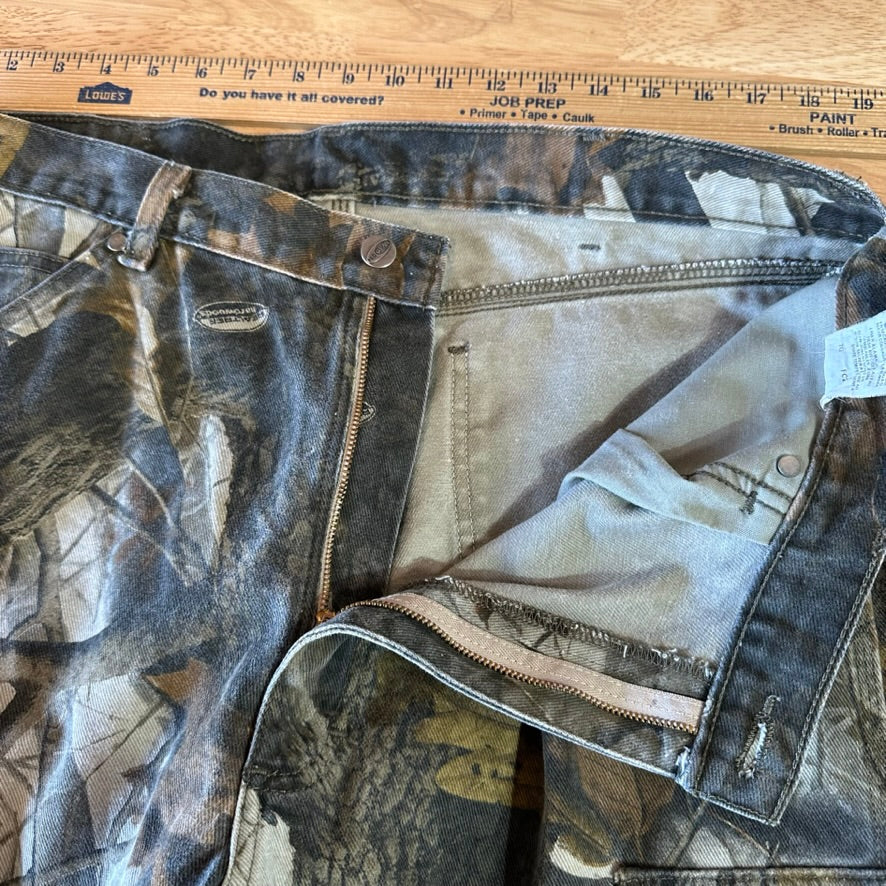 Wrangler Pro Gear Cargo Pants Camo Realtree Camouflage 38x34"