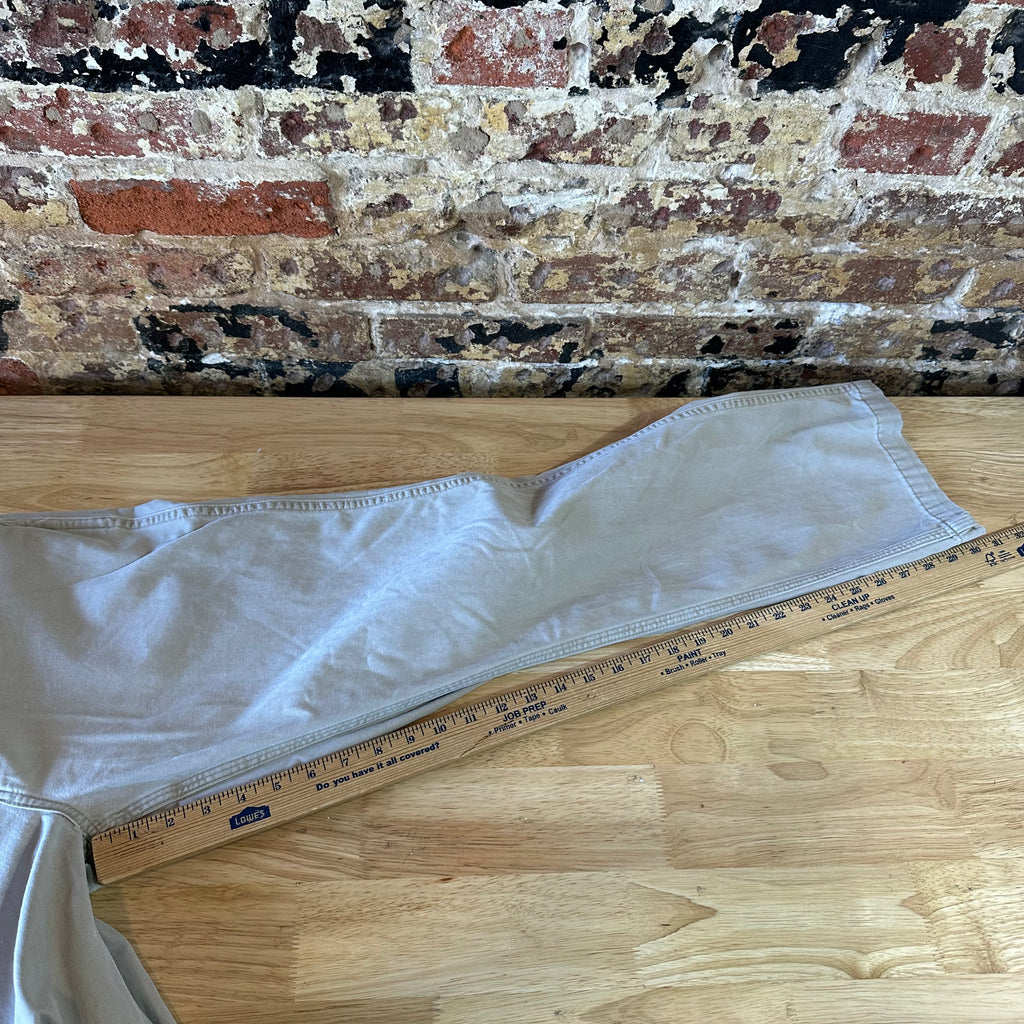 Carhartt tan Relaxed Fit Pants Mens 34x32 canvas work utility