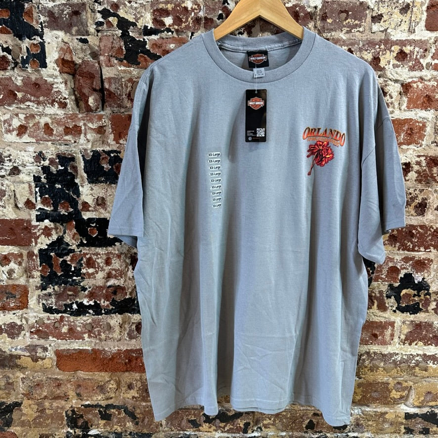 Harley Davidson Men's 2XL Short Sleeve Gray T-Shirt NEW