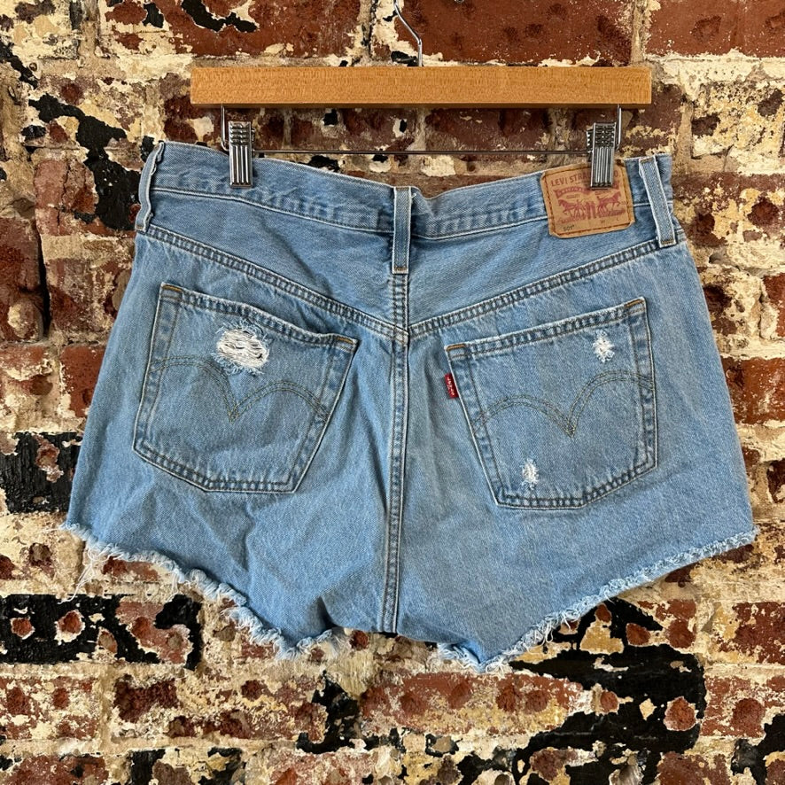 Levi's Cut Off Denim Jean Shorts Womens 32
