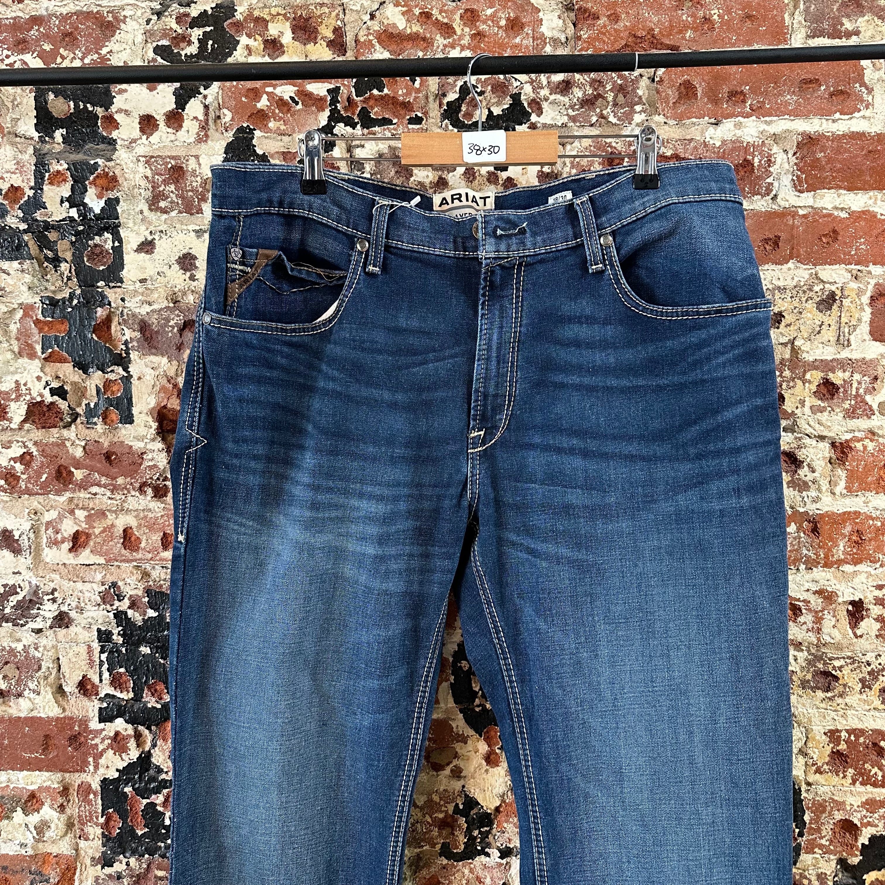 Ariat M4 Mens 38x30 Blue Jeans