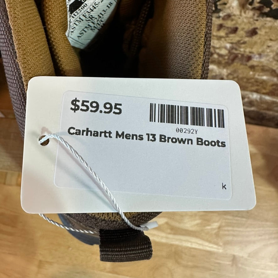 Carhartt Mens 13 Brown Boots