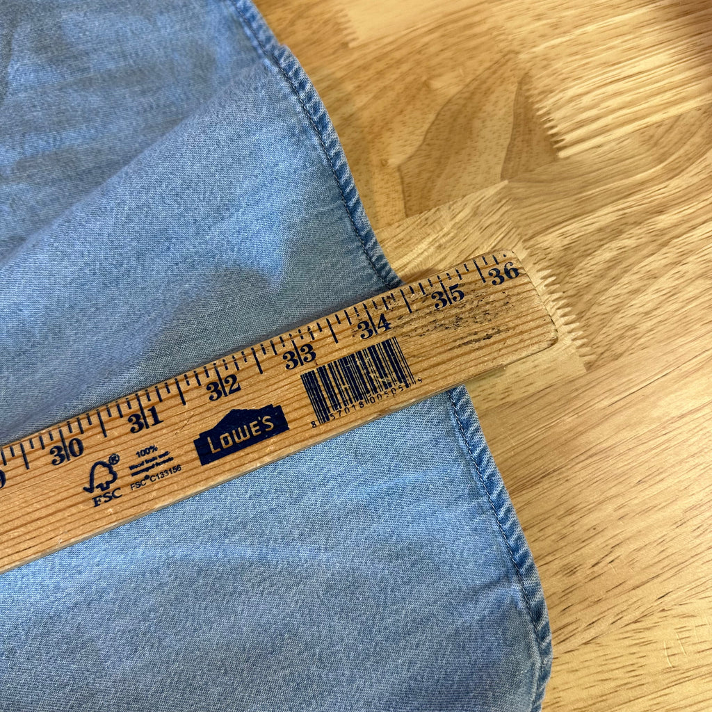 Levi's Mens 3XL Tall Pearl Snap Western Jean Shirt NEW