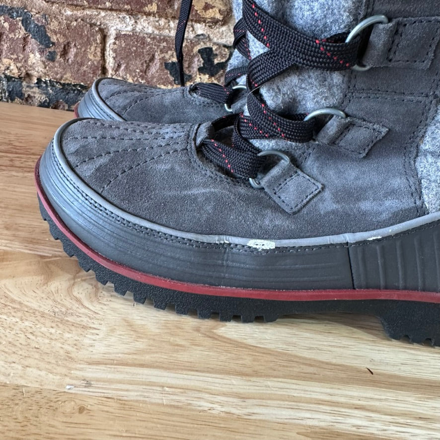 Sorel Tivoli High ll Snow Boots Woman's&nbsp; 7.5 Suede Felt Winter Boot Grey