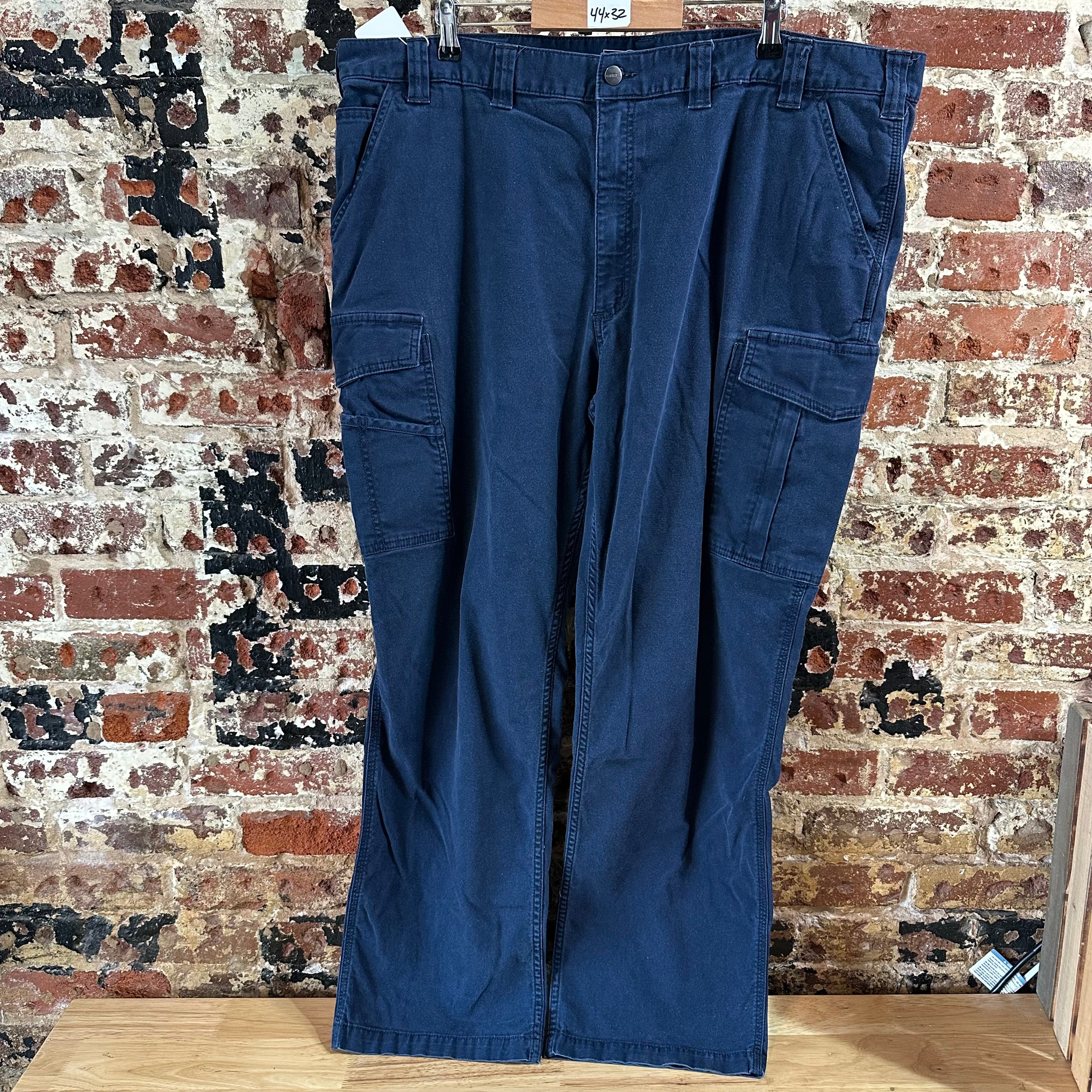 Carhartt Mens 44x32 Blue Pants