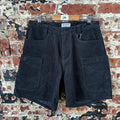 Bearded Goat Mens 28 Black Corduroy Shorts