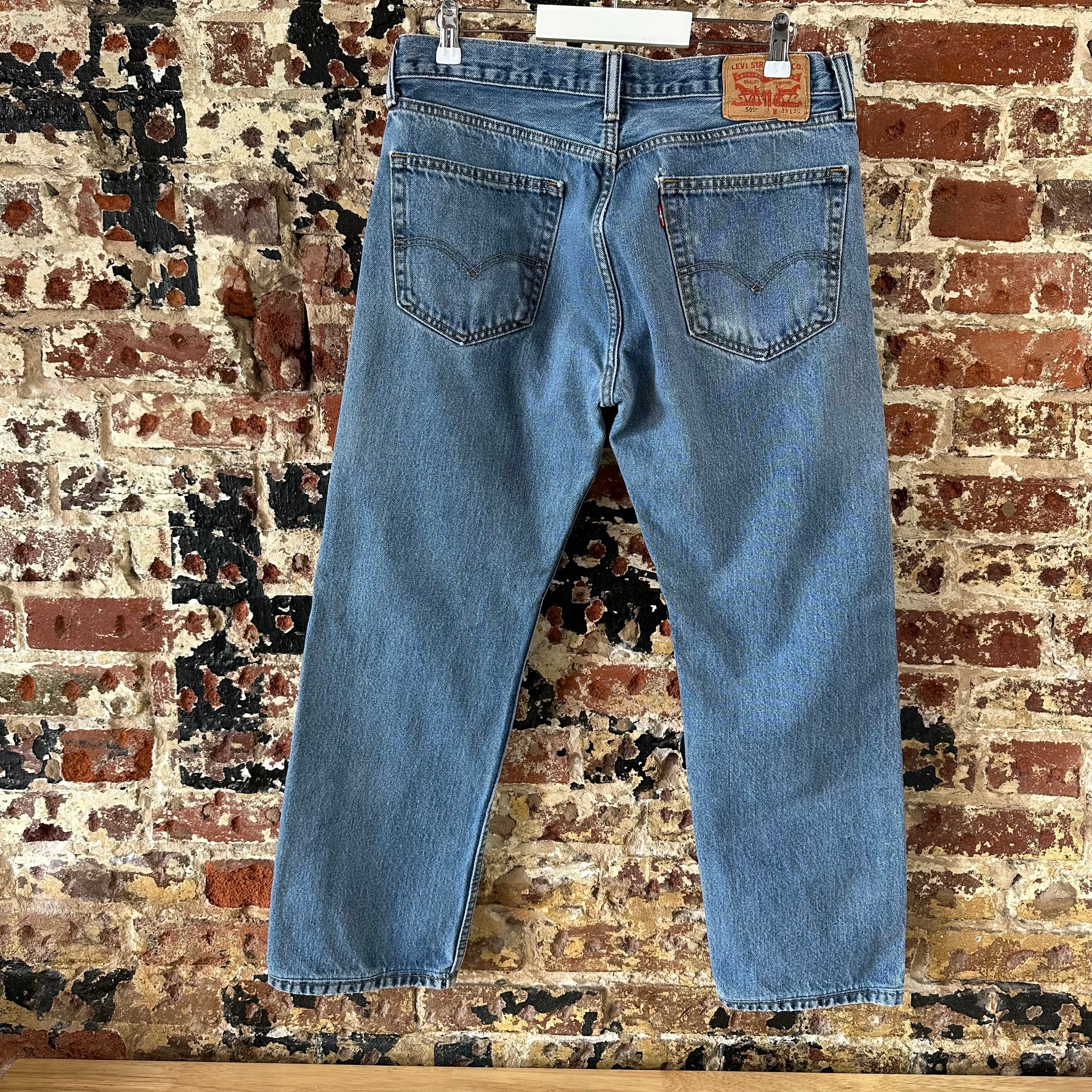 Levi's 505 Mens 33x30 Blue Jeans