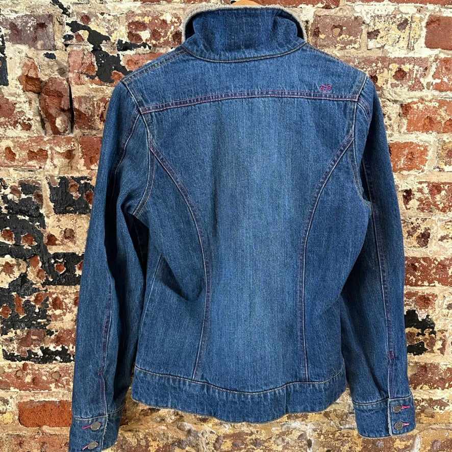 VTG Fox Racing Jean Jacket Womens Large