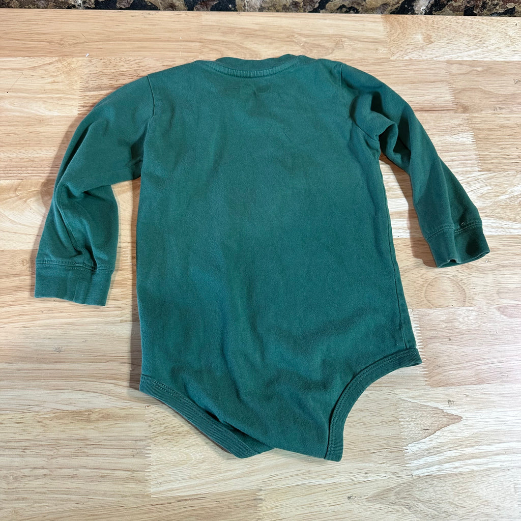 Carhartt Long Sleeve one piece Boys 24M Outdoor Toddler Hunting Green