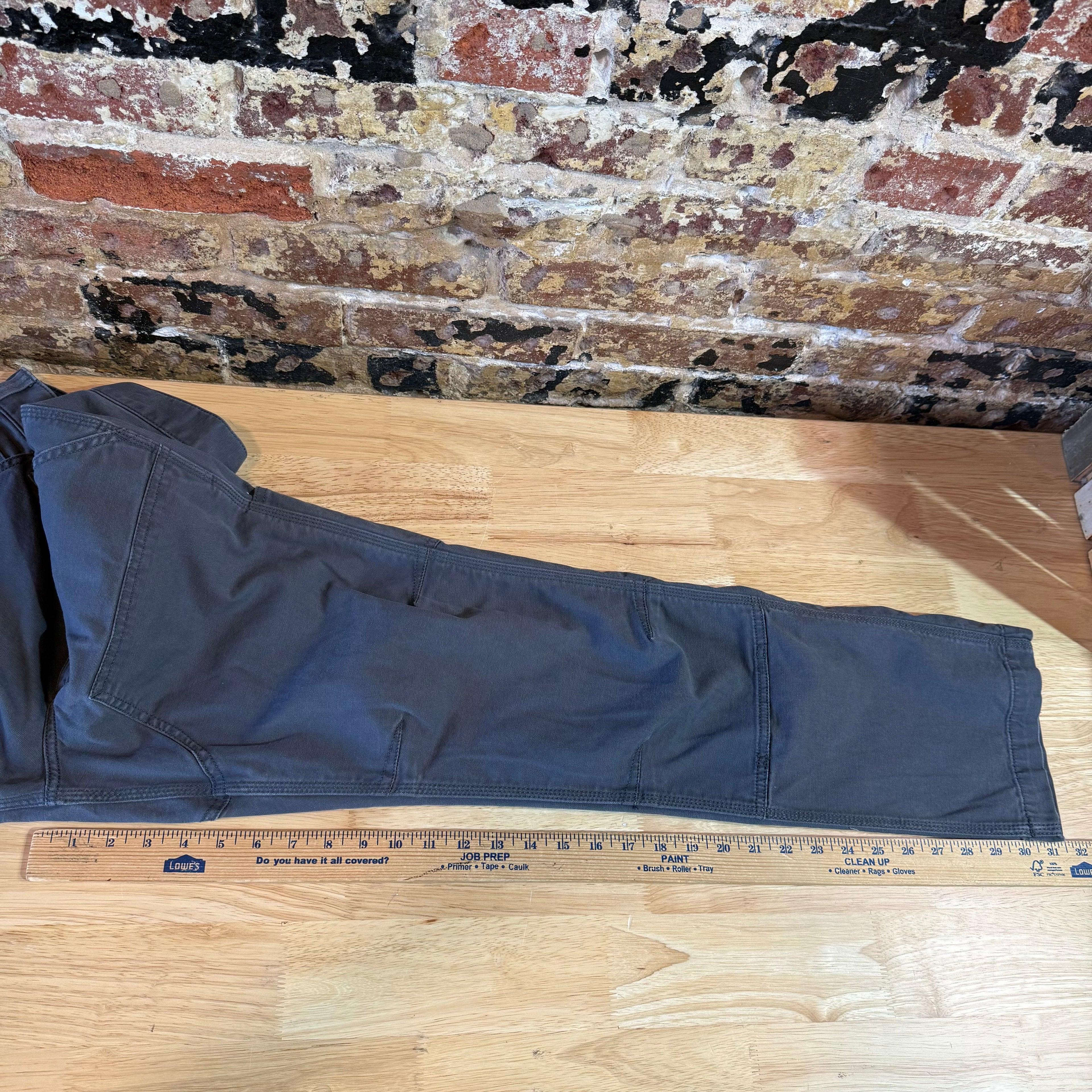 Carhartt Gray Double Knee Pants Mens 30x32