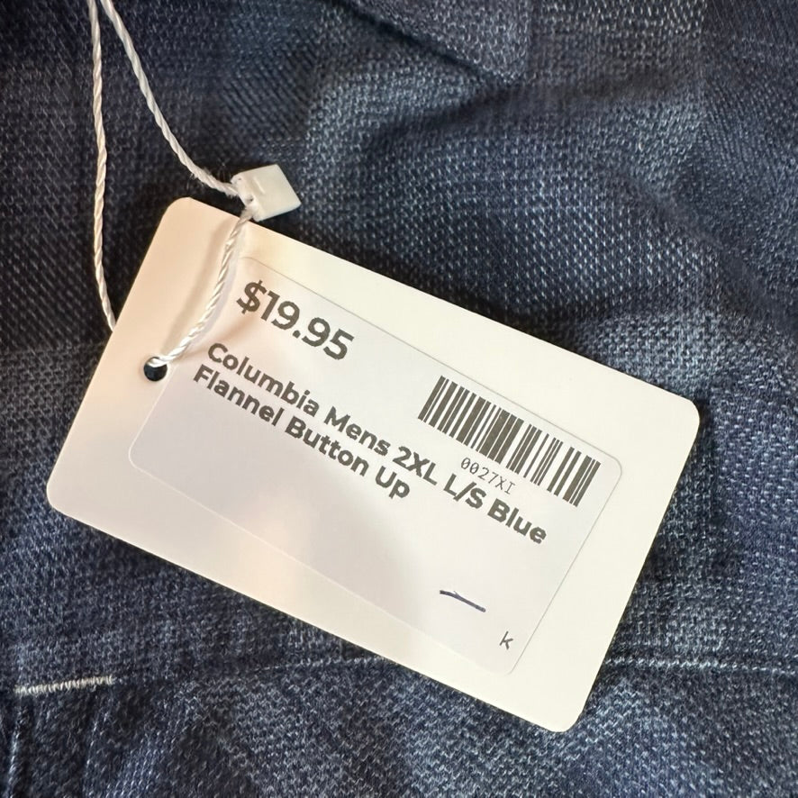 Columbia L/S Button Shirt Mens 2XL