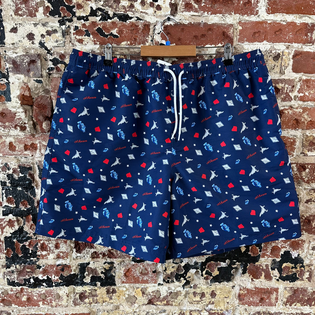 Magellan Mens 2XL Blue Arkansas Shorts