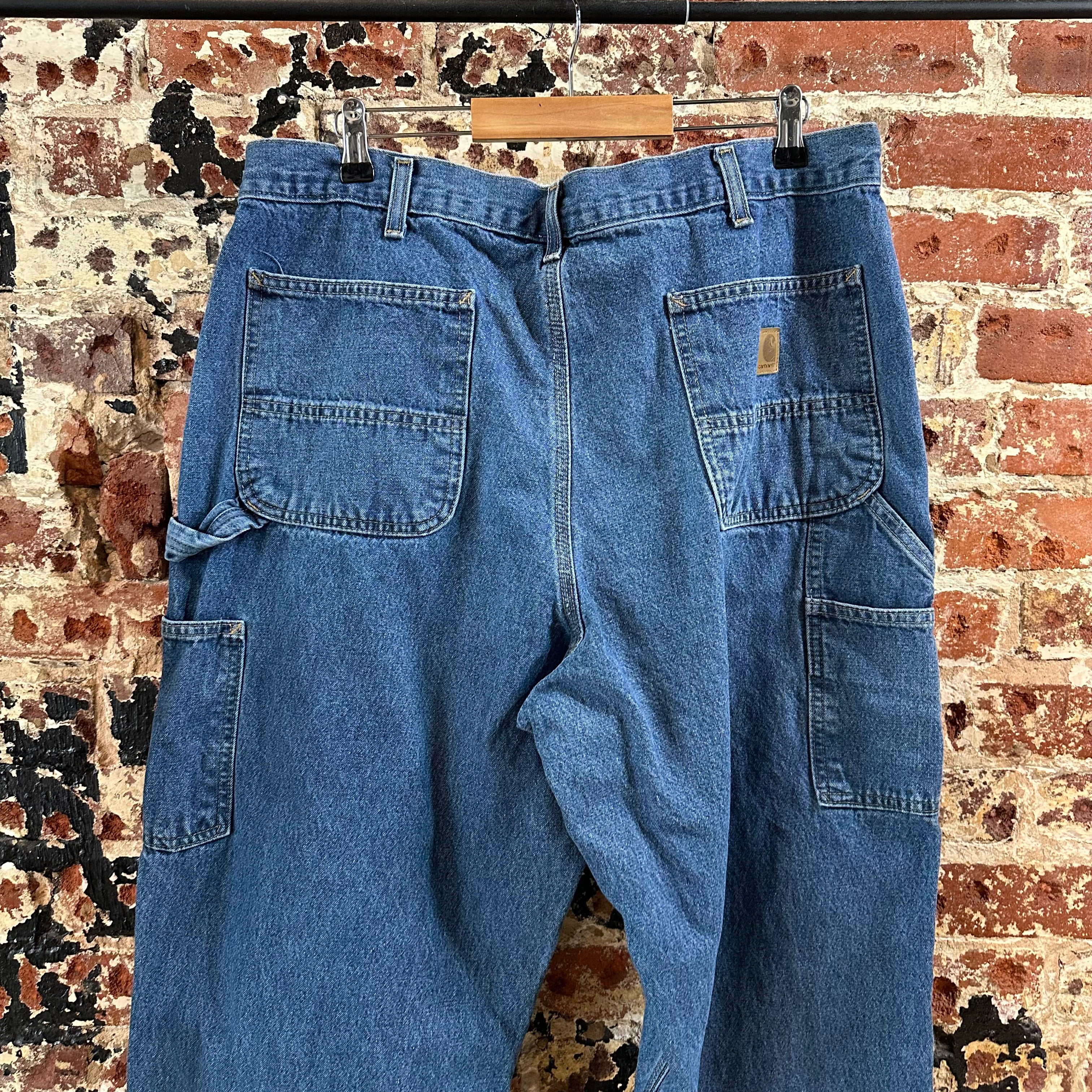 Carhartt Mens 38x30 Blue Jeans