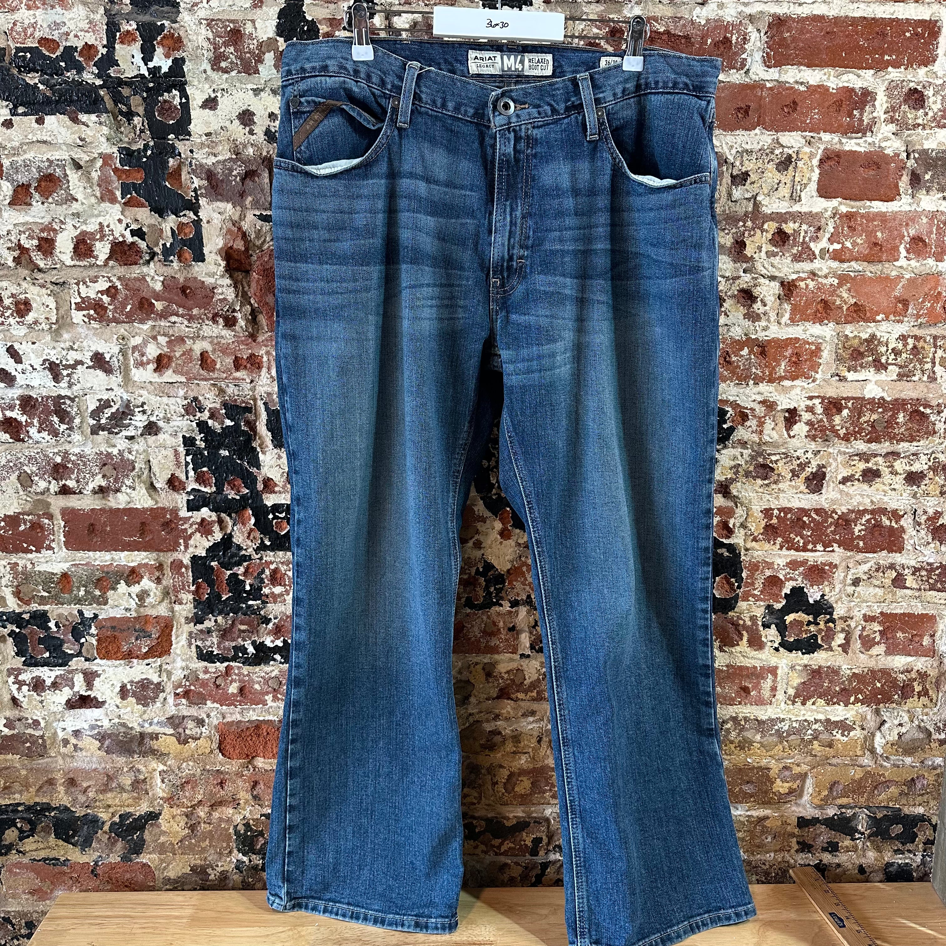 Ariat M4 Bootcut Mens 36x30 Blue Jeans