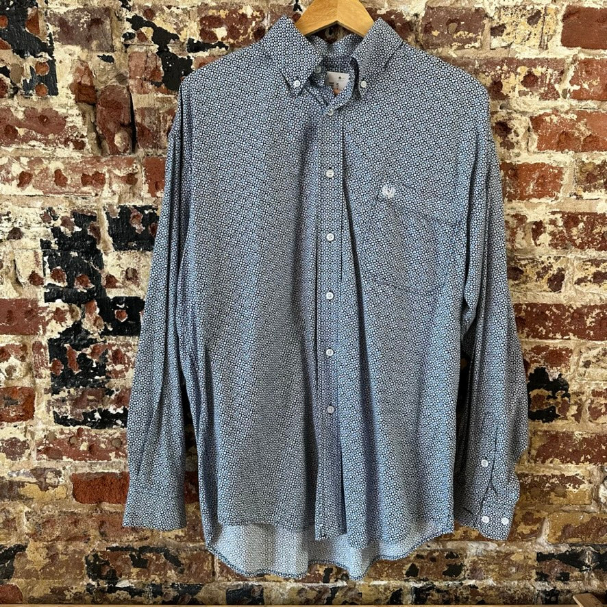 Panhandle Button Up Western Shirt Mens Medium