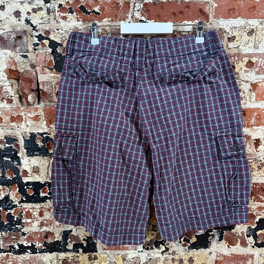 Abercrombie Plaid Cargo Shorts Mens 30
