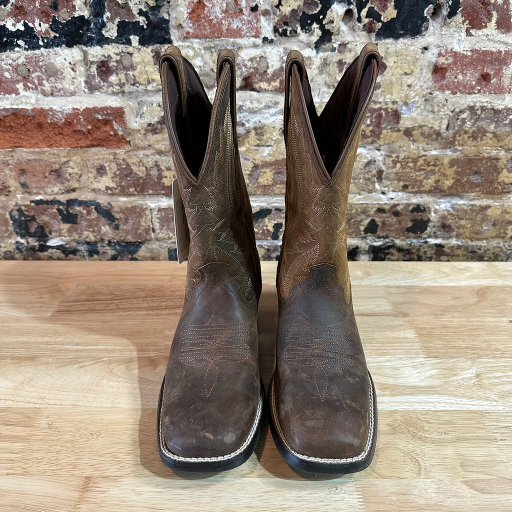 Durango Brown Distressed Leather Western Cowboy Square Toe Mens Boots 7.5M