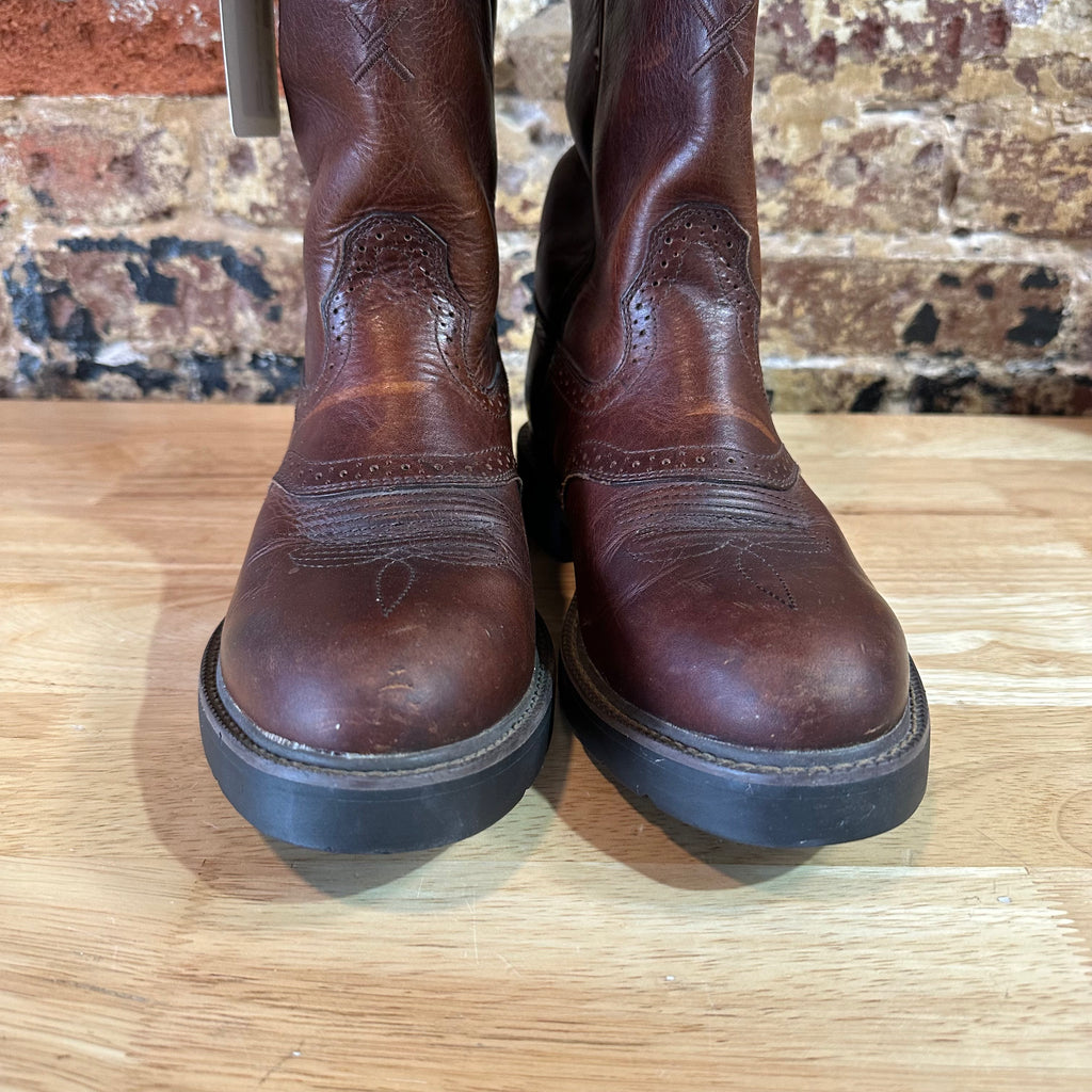 Twister Brown Leather Western Cowboy Boots Mens 9D