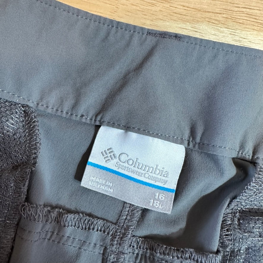 Columbia Womens 16 Gray Capris