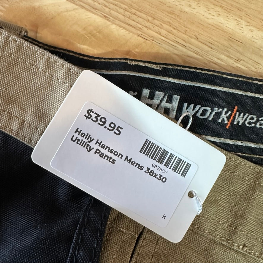 Helly Hanson Mens 38x28 Tan Utility Pants