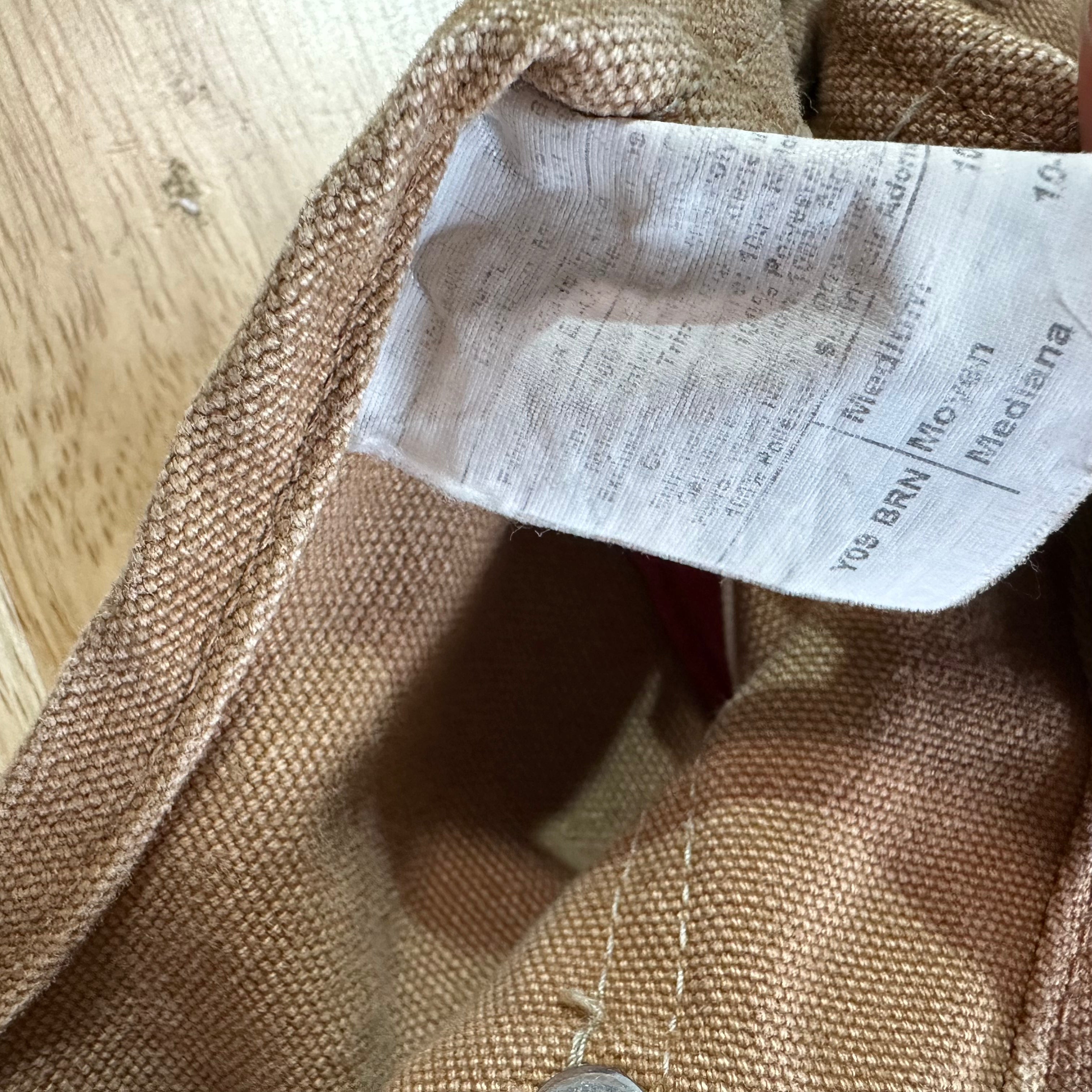 Vintage Carhartt Boy's Medium Brown Bib Insulated Overalls Double Knee Farm Bibs