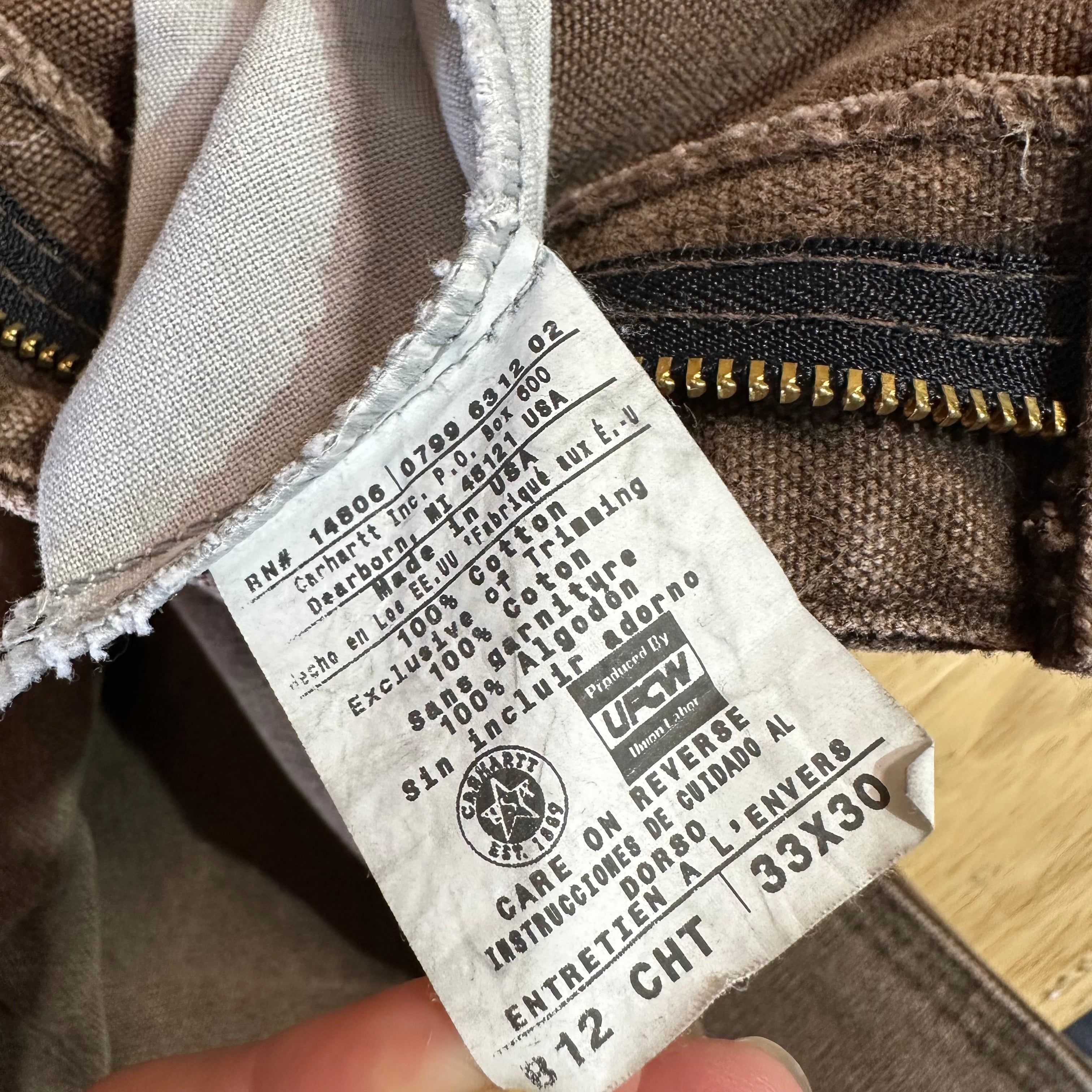 VTG Carhartt B12 CHT Mens 33x30 Pants