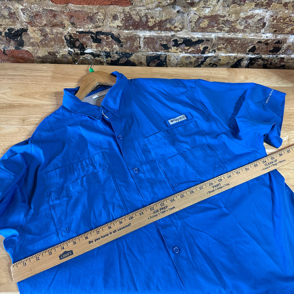 Columbia PFG Mens XL Short Sleeve Button Up