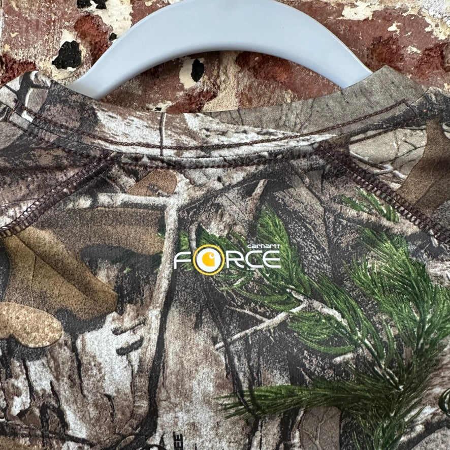 Carhartt Force Long Sleeve Camo Shirt Boys Size 7 Hunting Camouflage