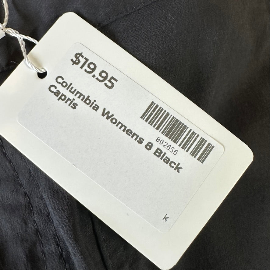 Columbia Womens 8 Black Capris