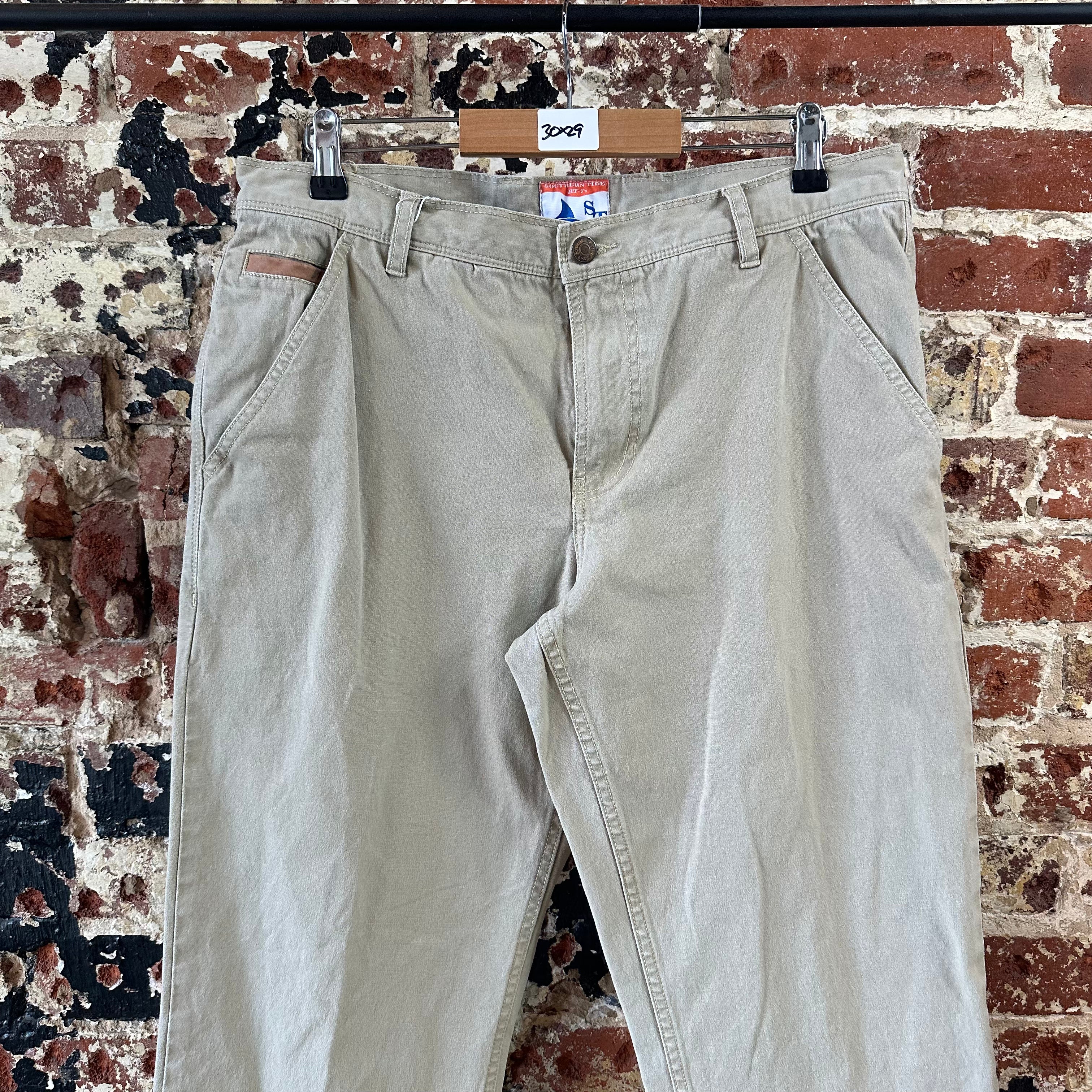Southern Tide Mens 34x29 Tan Pants