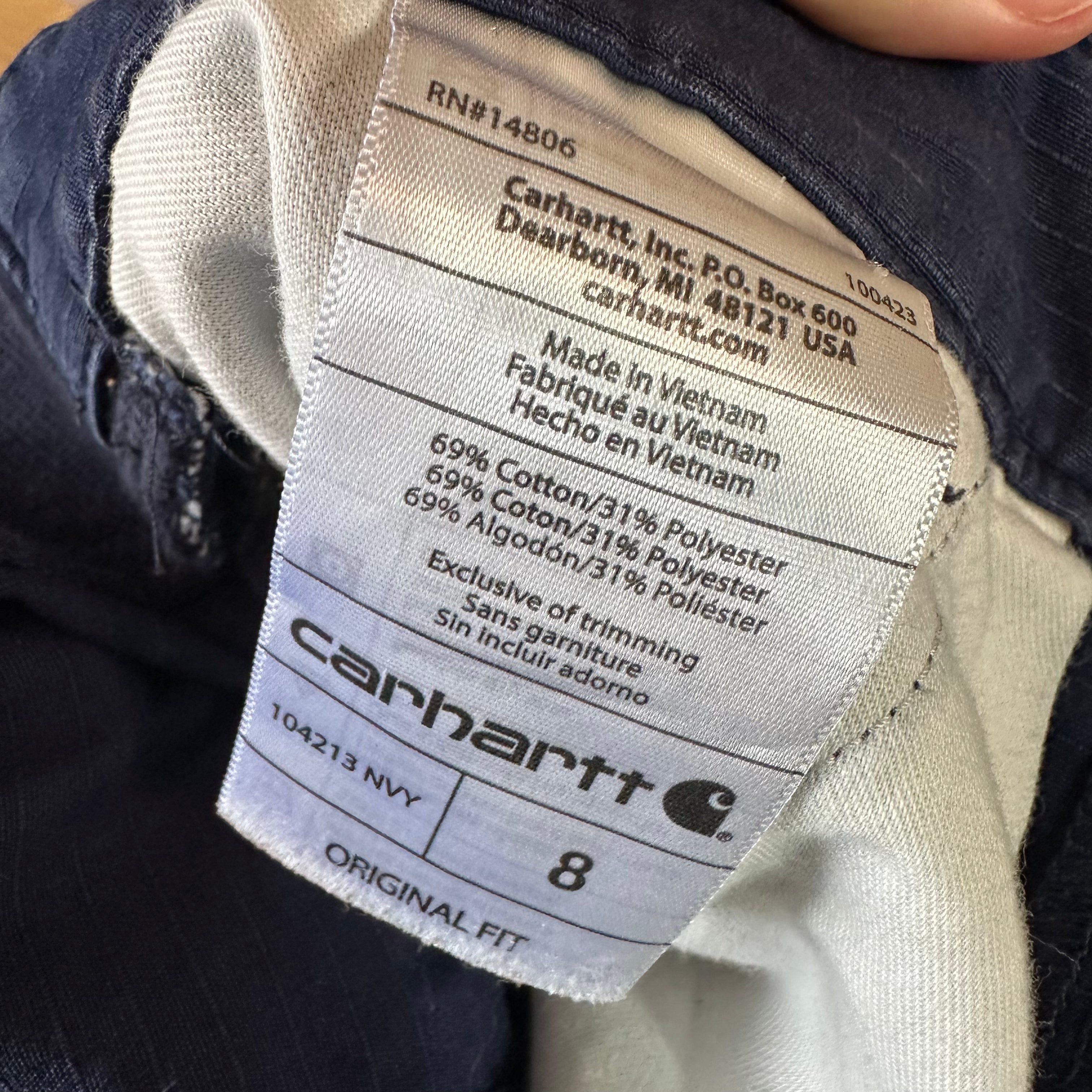 Carhartt Shorts Womens 8