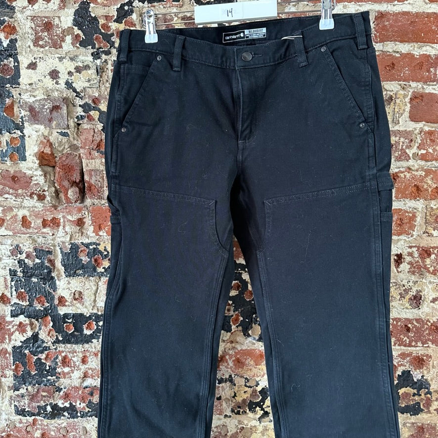 Carhartt Womens 14 Black Double Front Pants