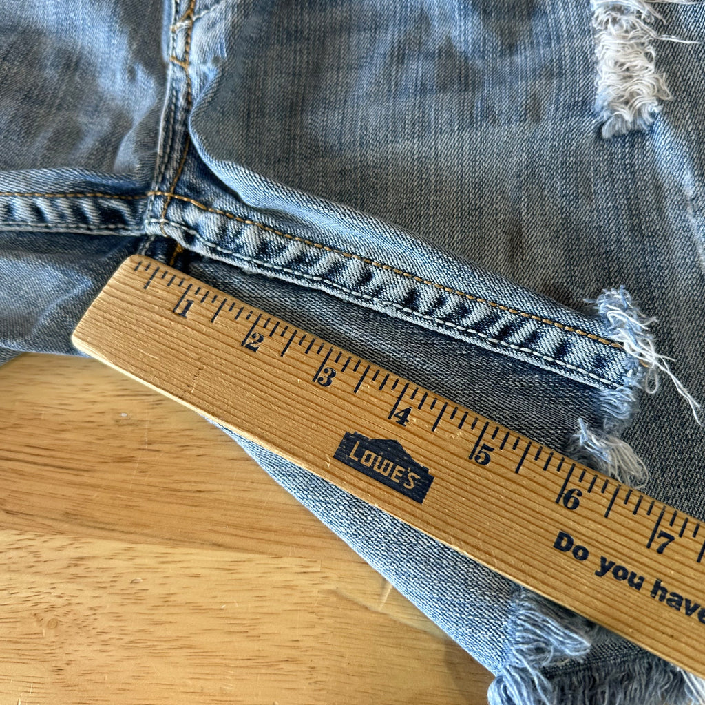 Cowgirl Tuff Cut Off Denim Jean Shorts Womens 31
