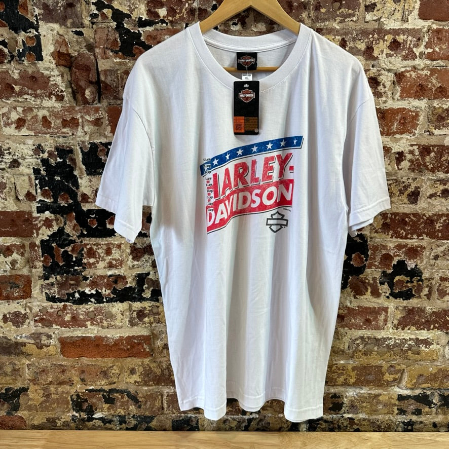 Harley Davidson Men's XL Short Sleeve White T-Shirt NEW