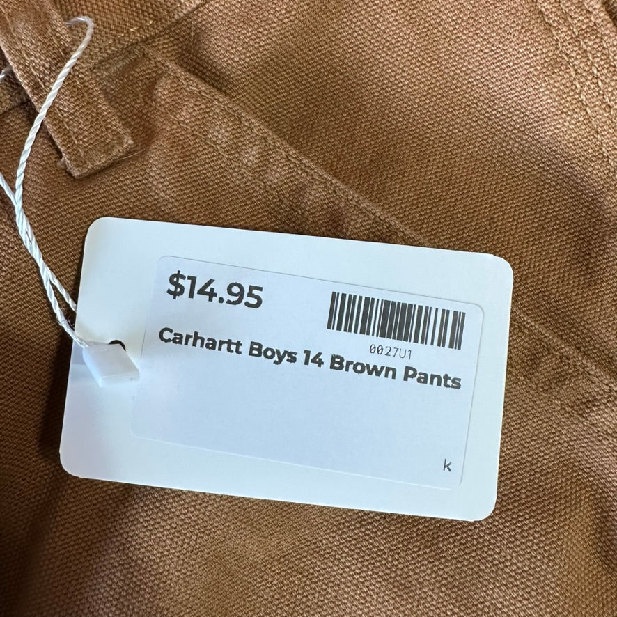 Carhartt Boys size 14 Brown Pants