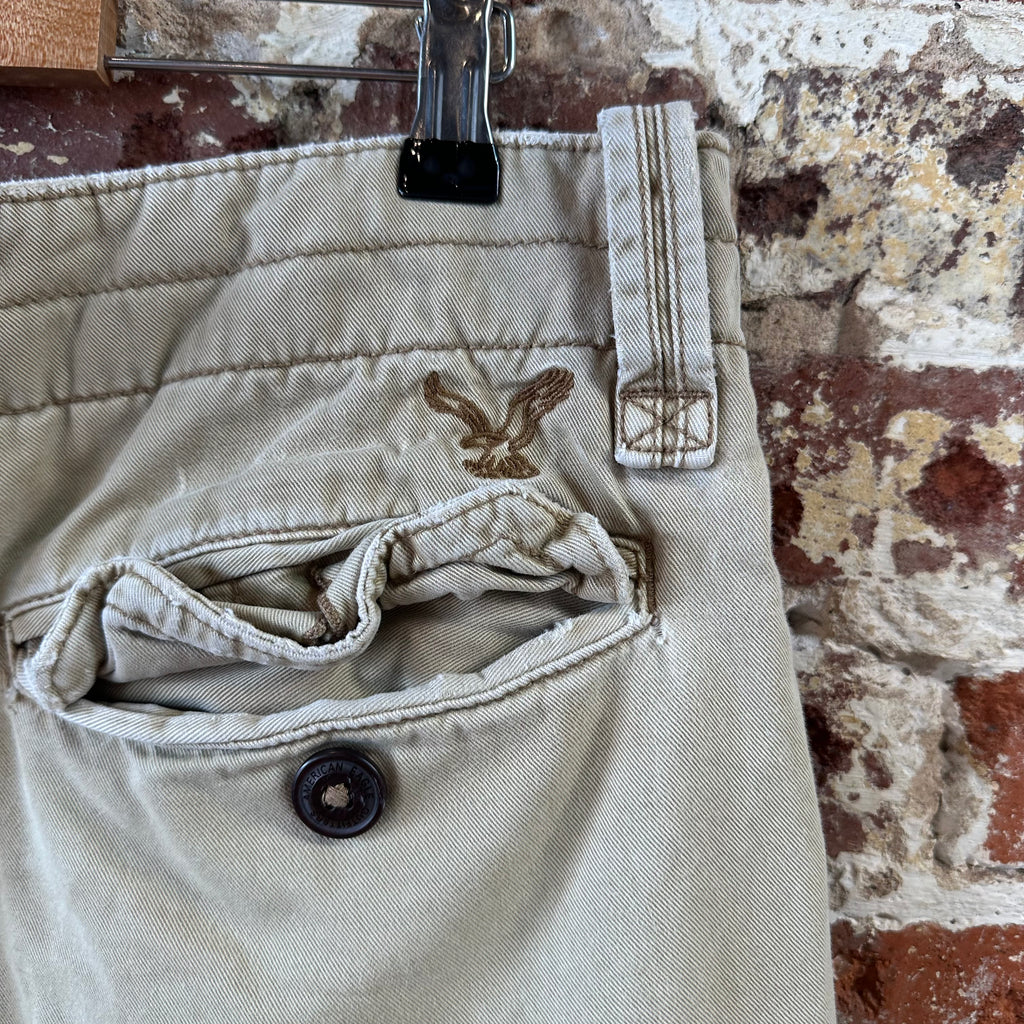 American Eagle Outfitters Classic Cargo Shorts Mens 34 Tan 10.5" inseam
